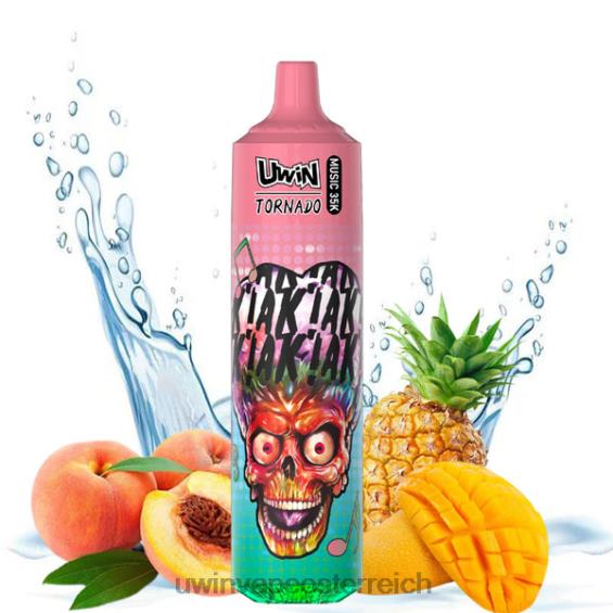 Uwin Vape Nikotin - UWIN CRYSTAL 35.000 Einweg-Vaporizer Pfirsich-Mango-Ananas NP8JD25